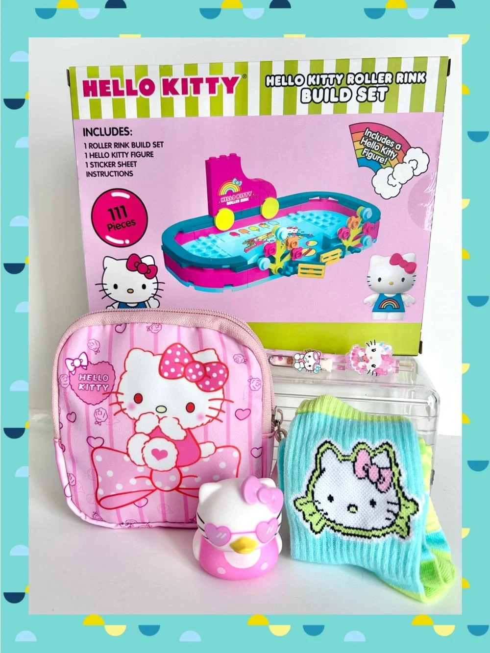 💝(HK401) Hello Kitty Adorable Roller Rink Build Set Bundle! - Picture 1 of 8